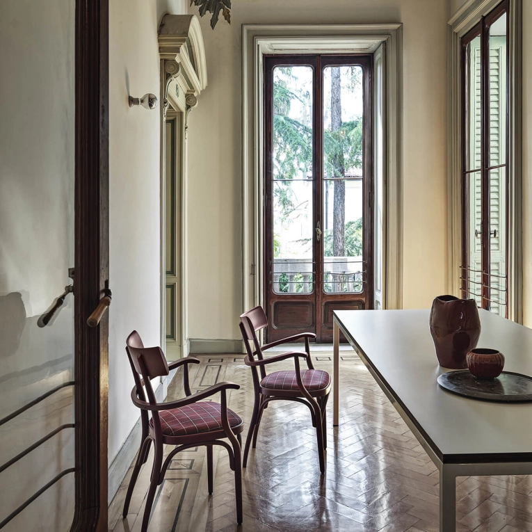 Chaise CZECH Noir/ Hallingdal 100 GEBRÜDER THONET VIENNA