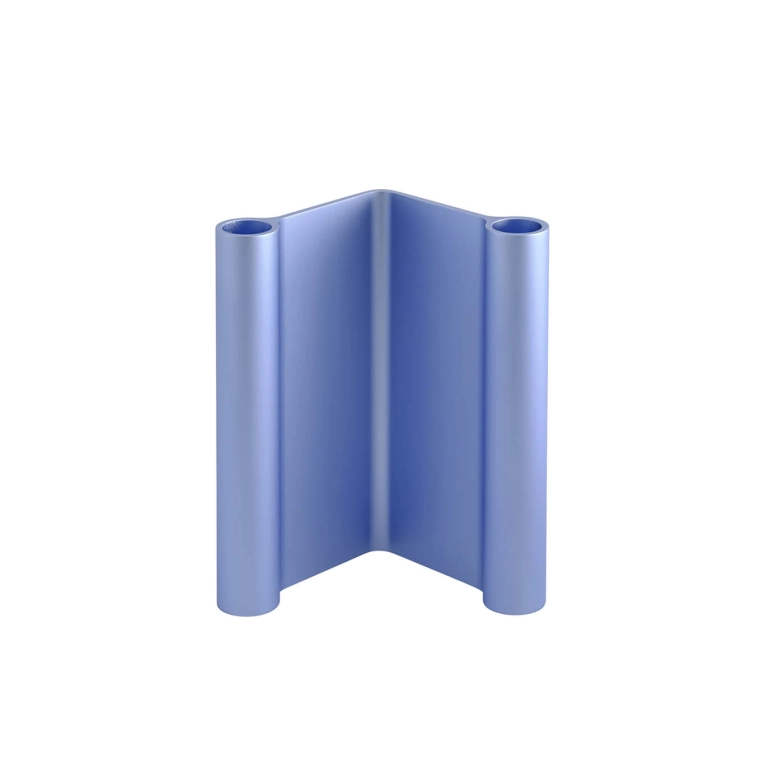 Candle Holder, Candlestick and Candle PAIR H 18 Light blue MUUTO