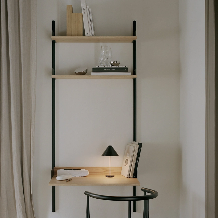 Bureau NEW WORKS STUDY SHELF Black/ Oak NEW WORKS