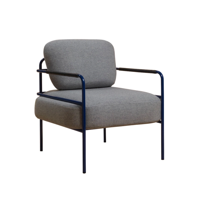 Easy chair LAIME 42 Saphir blue/ Arpin natté foncé NOMA