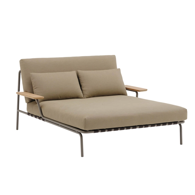 Canapé extérieur SETTLE Ribbed Weave 5/ taupe MUUTO