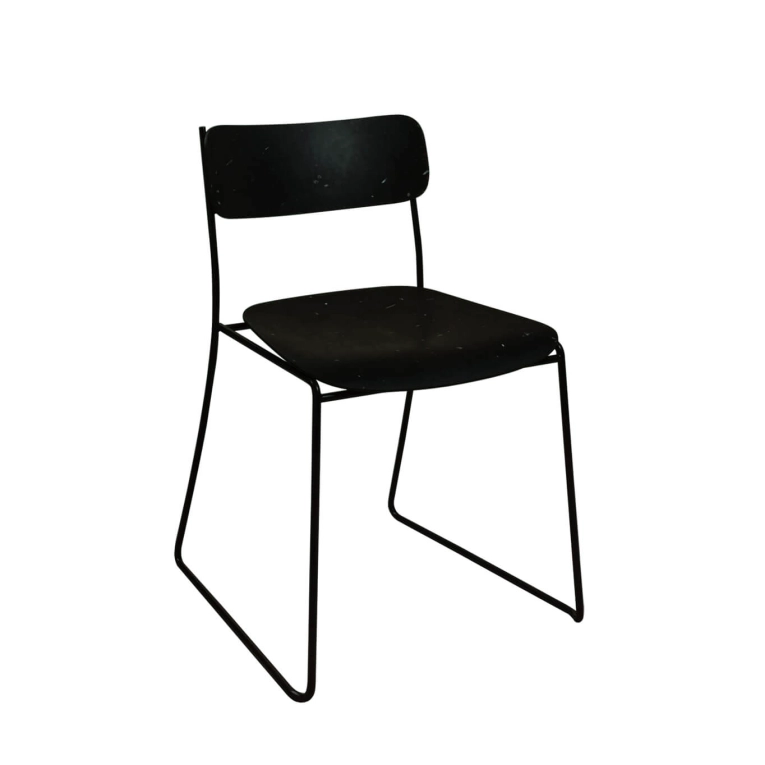 Dining Chair SEN 95.6 Black Plastic/ black NOMA