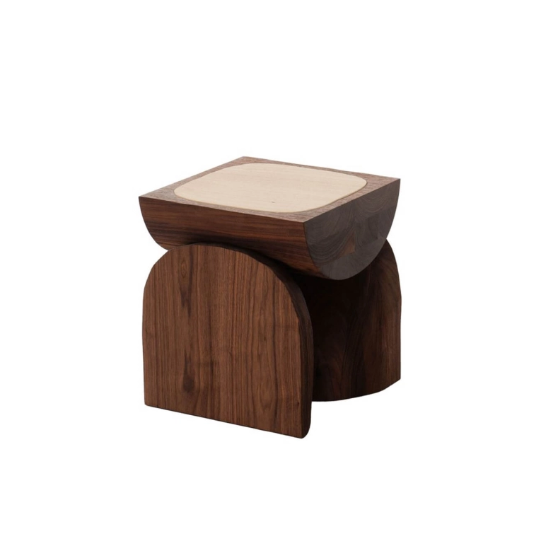 Side Table BREAD H 45 Walnut TACCHINI
