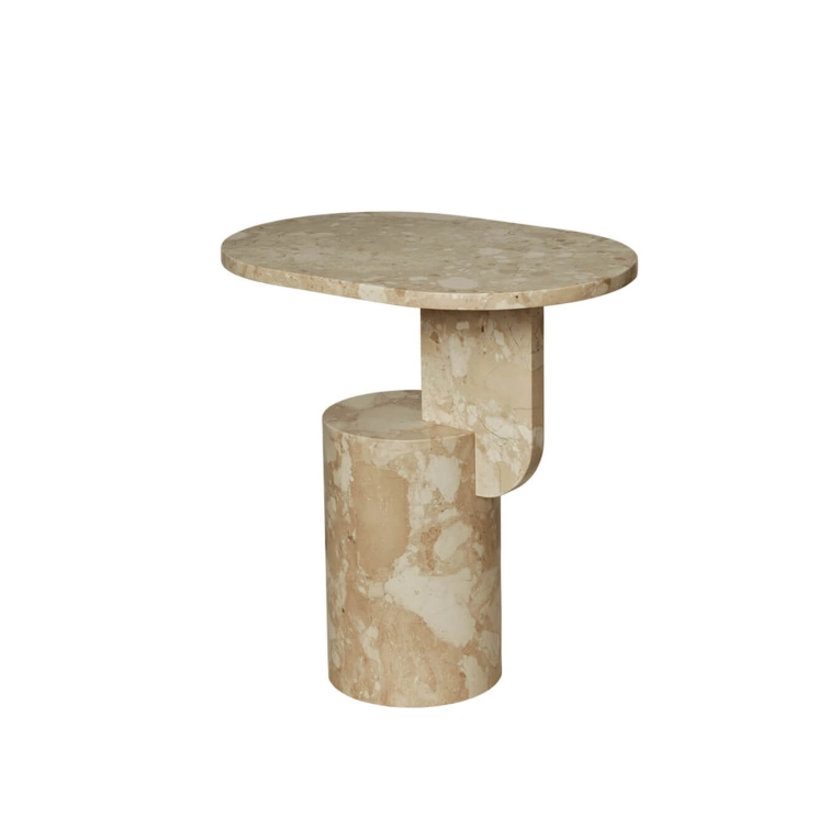Table d'appoint guéridon INSERT  Sable FERM LIVING