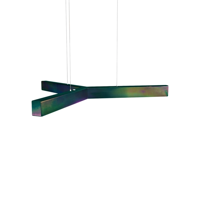 Suspension Y-MODEL Chrome Opale Foncé ANOUR