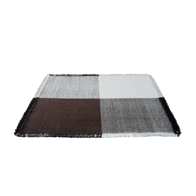 Tapis VERSO 258x258 Gris froid/Marron MUUTO