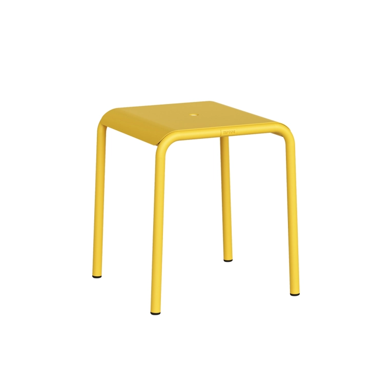 Tabouret extérieur PANORAMA Jaune Soleil TIPTOE