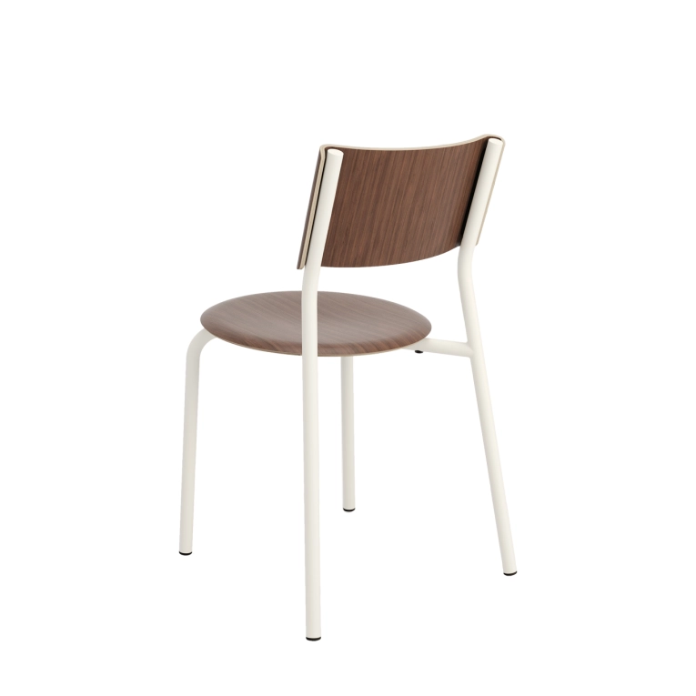 Outdoor Chair and Small Lounge Chair SSD Walnut Cream White TIPTOE
