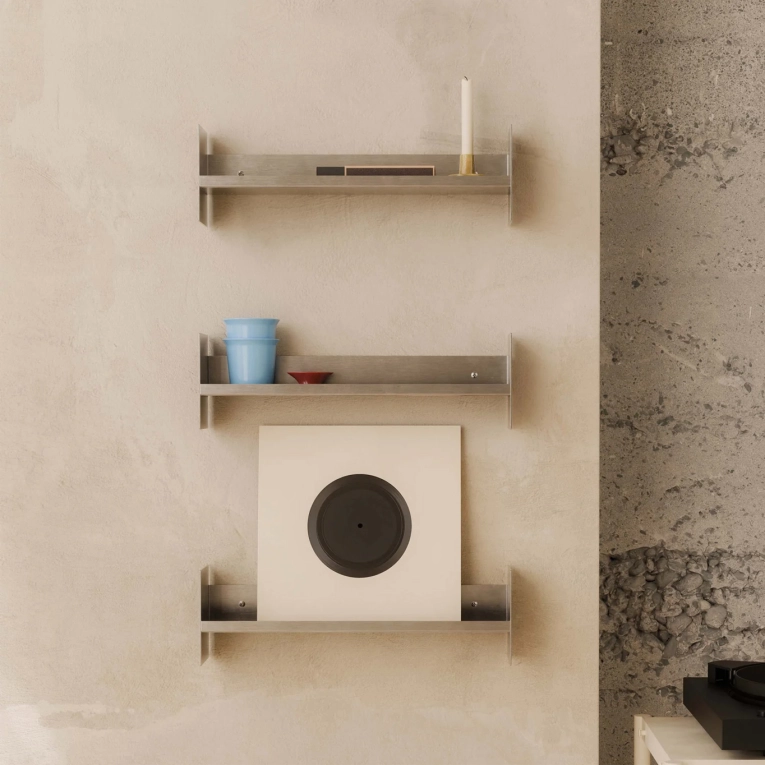 Shelving PLI SLIM CORE Brushed Stainless L 45 TIPTOE