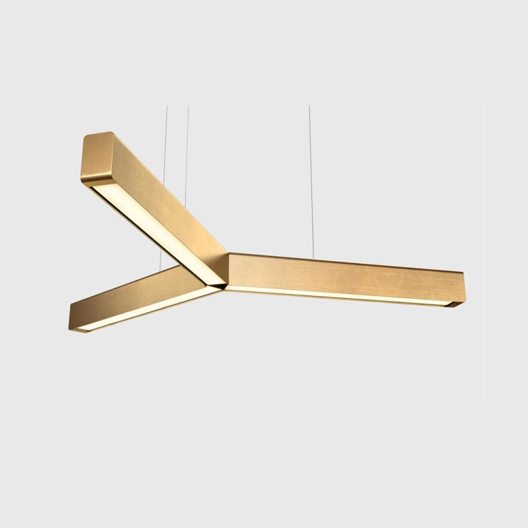 Suspension Y-MODEL Laiton Brossé ANOUR