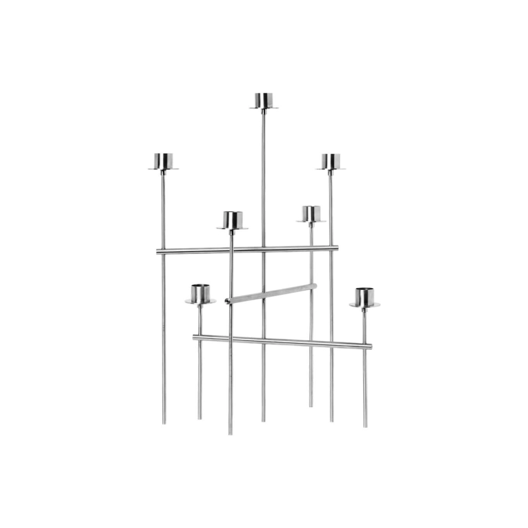 Candle Holder, Candlestick and Candle ELYSIA Chrome FERM LIVING