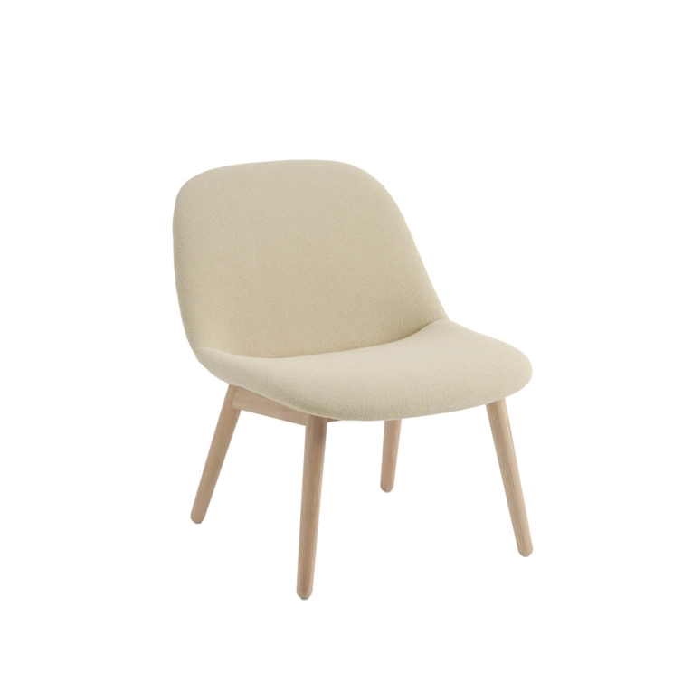Fauteuil FIBER SOFT LOUNGE pieds chêne Acca 231 MUUTO