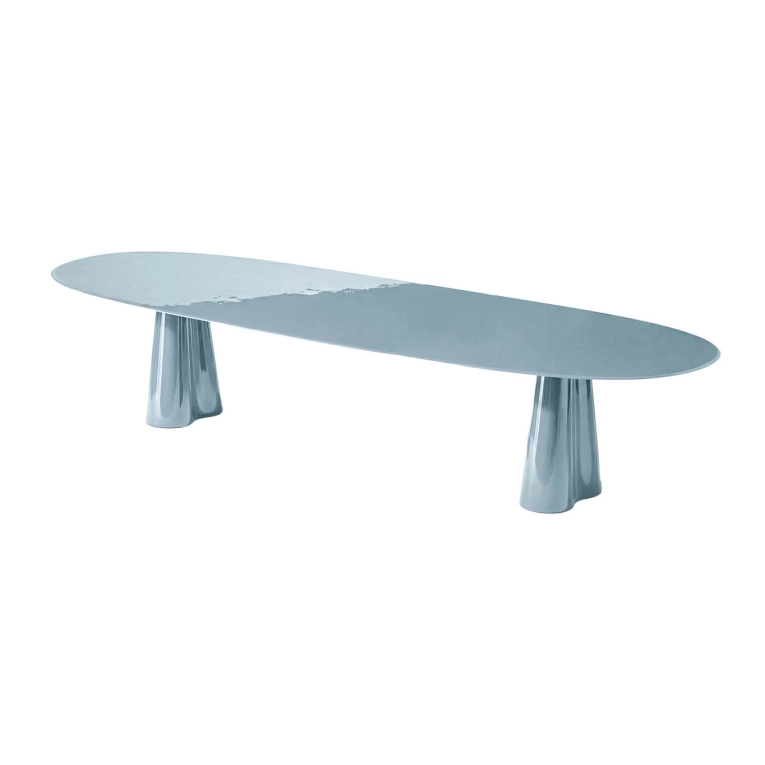 Dining Table TREFLO Oval Light Blue CASSINA