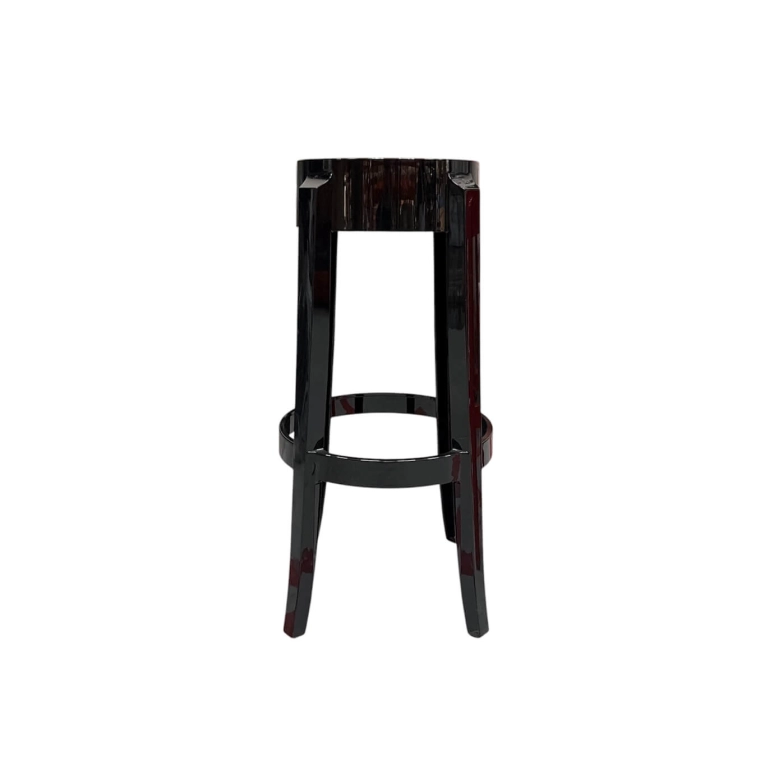 Tabouret haut CHARLES GHOST H 75 Noir KARTELL