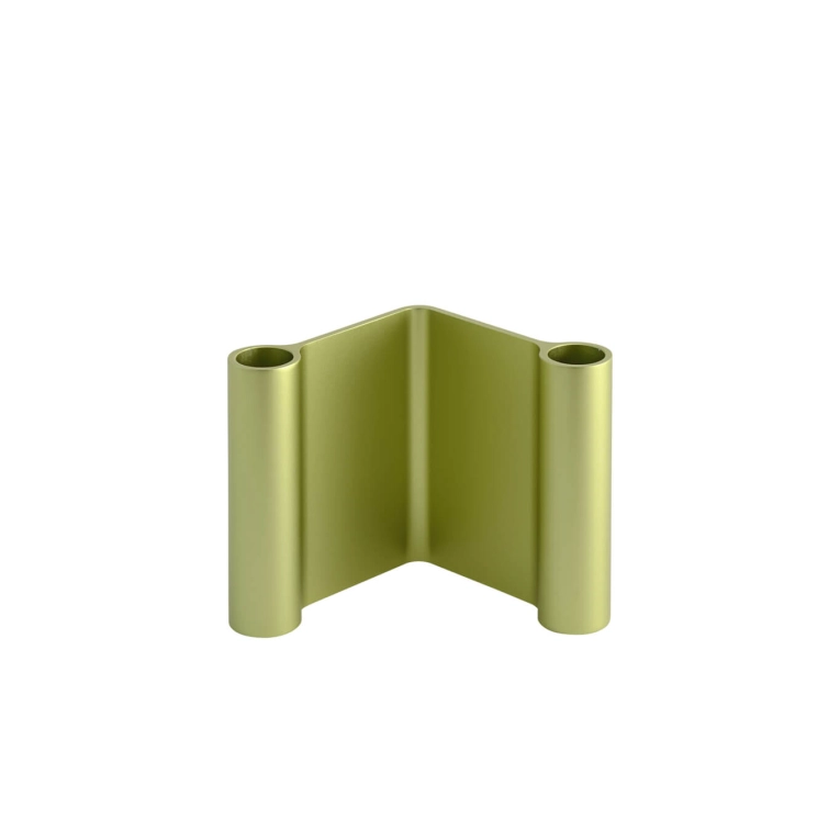 Candle Holder, Candlestick and Candle PAIR H 11 Green MUUTO