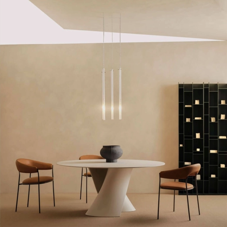 S TABLE Ø 140 Ciment Blanc MDF ITALIA