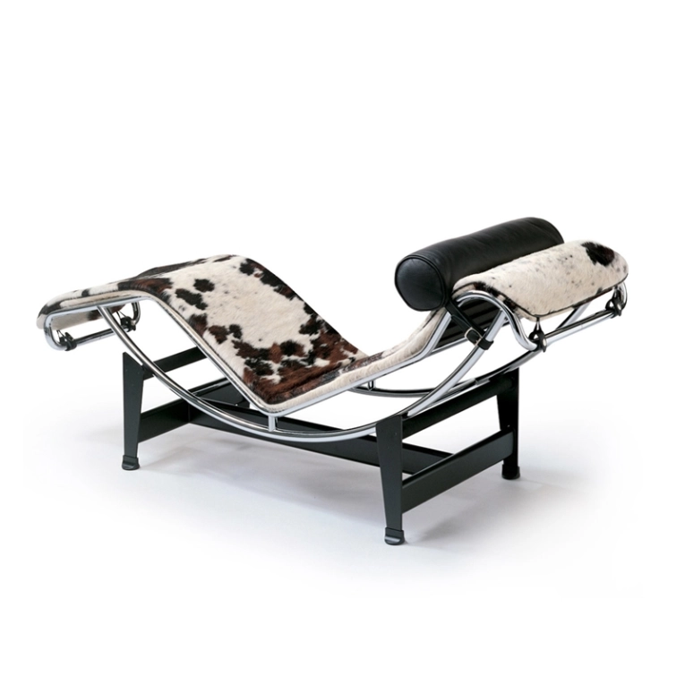 4 Chaise Longue À Réglage Continu Durable Peau Tachetée CASSINA