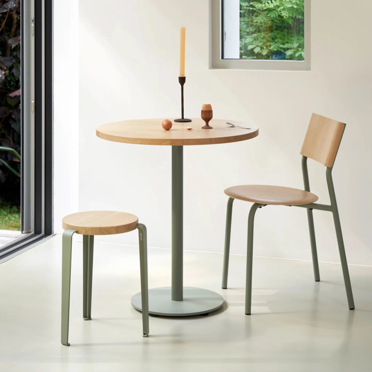 Stool LOU Oak/Eucalyptus Grey TIPTOE