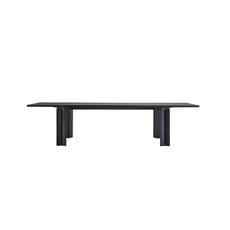 Dining Table NAVE Black Maple tiny touch carving ZANAT