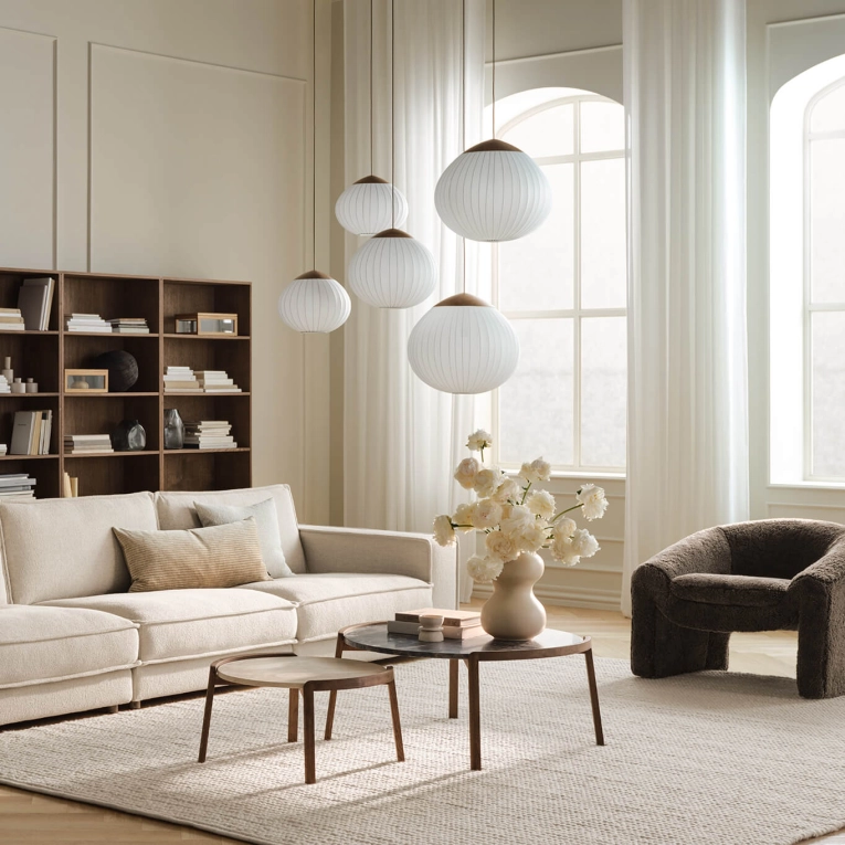 Pendant Light ACORN Ø 50 White BOLIA