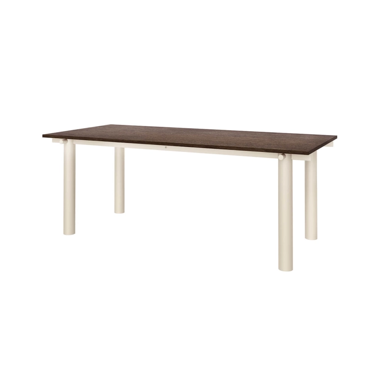 Dining Table ATURA 200x90 Dark Oak, Grey Legs FERM LIVING