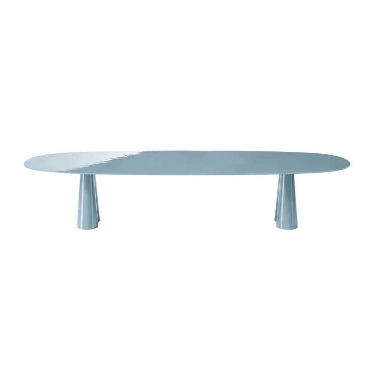 Dining Table TREFLO Oval Light Blue CASSINA