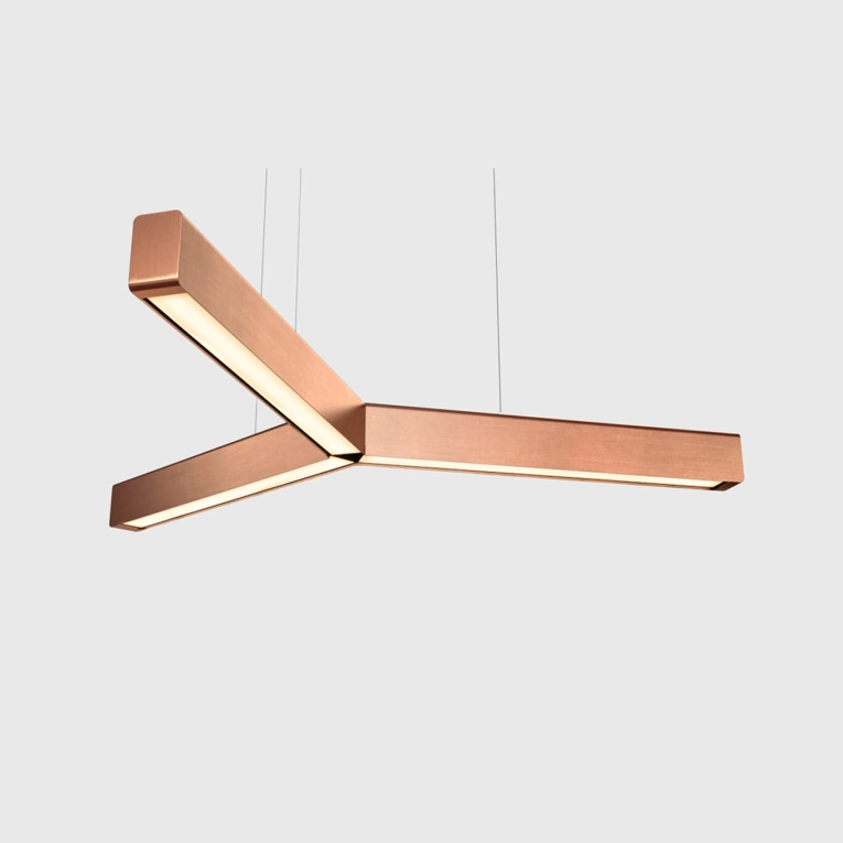 Suspension Y-MODEL Cuivre Brossé ANOUR