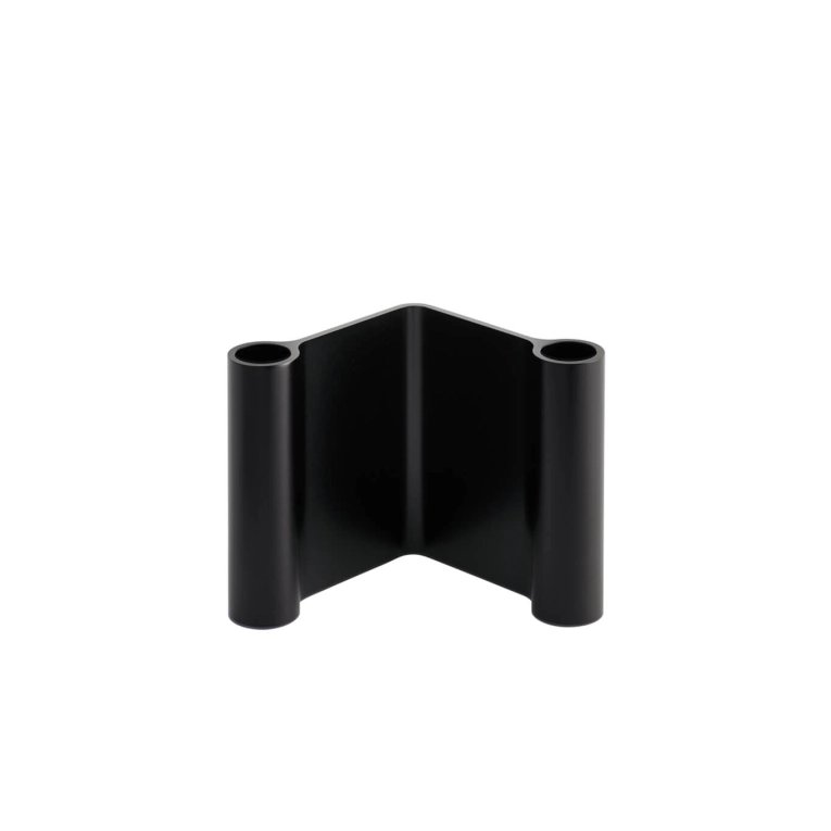 Candle Holder, Candlestick and Candle PAIR H 11 Black MUUTO
