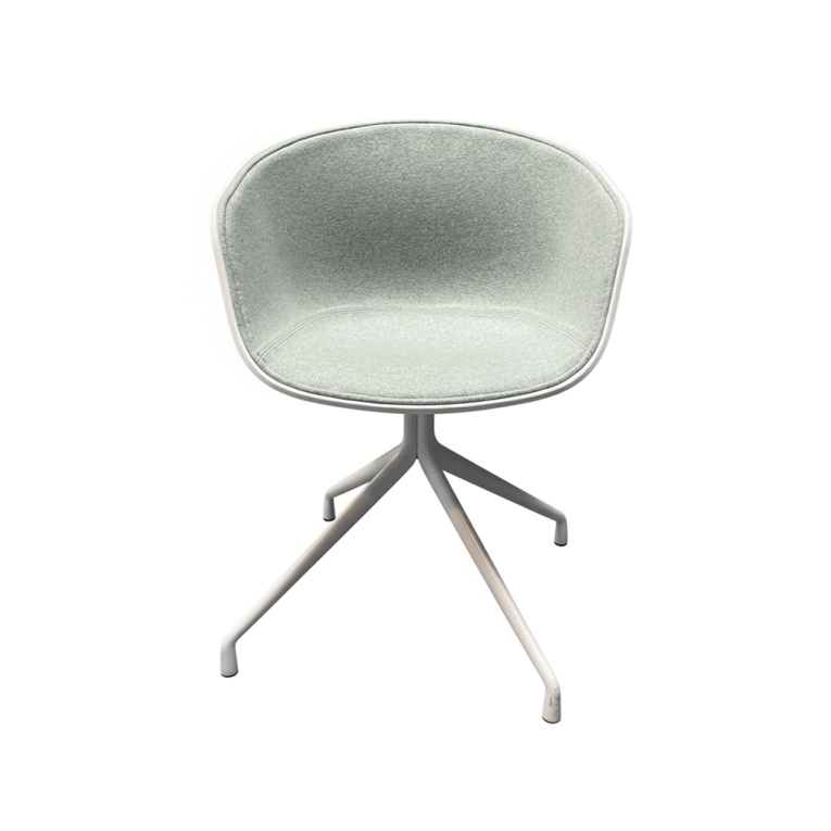 ABOUT A CHAIR AAC 21 Blanc / Turquoise HAY