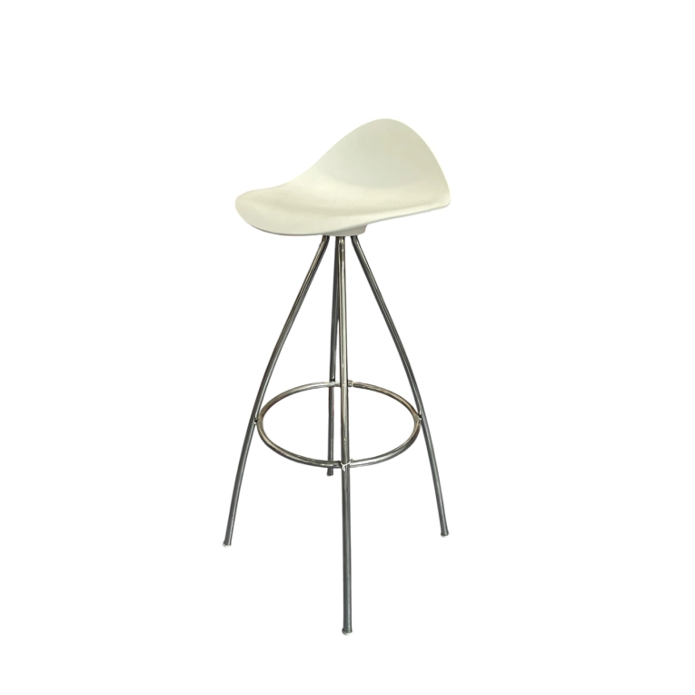 Bar Stool ONDA Blanc / Chrome STUA