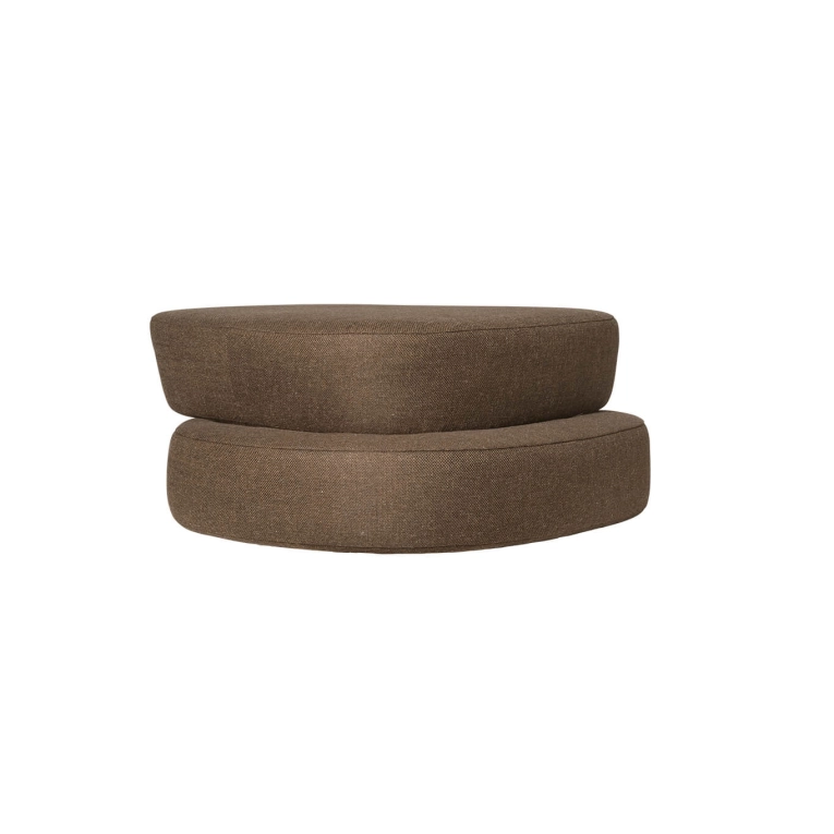 Pouffe PLYO Ottoman Dark Brown FERM LIVING
