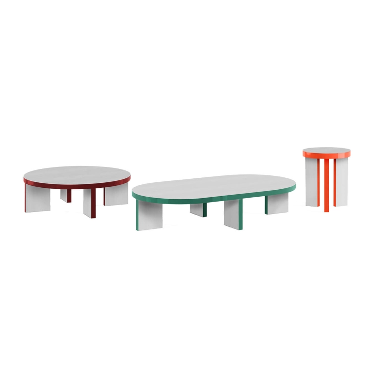 Coffee Table SLICE ME Ø 90 Amaranth ZANOTTA