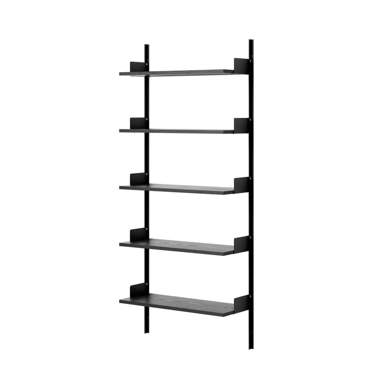 Shelving NEW WORKS WALL 1900 Black/ Black Ash NEW WORKS