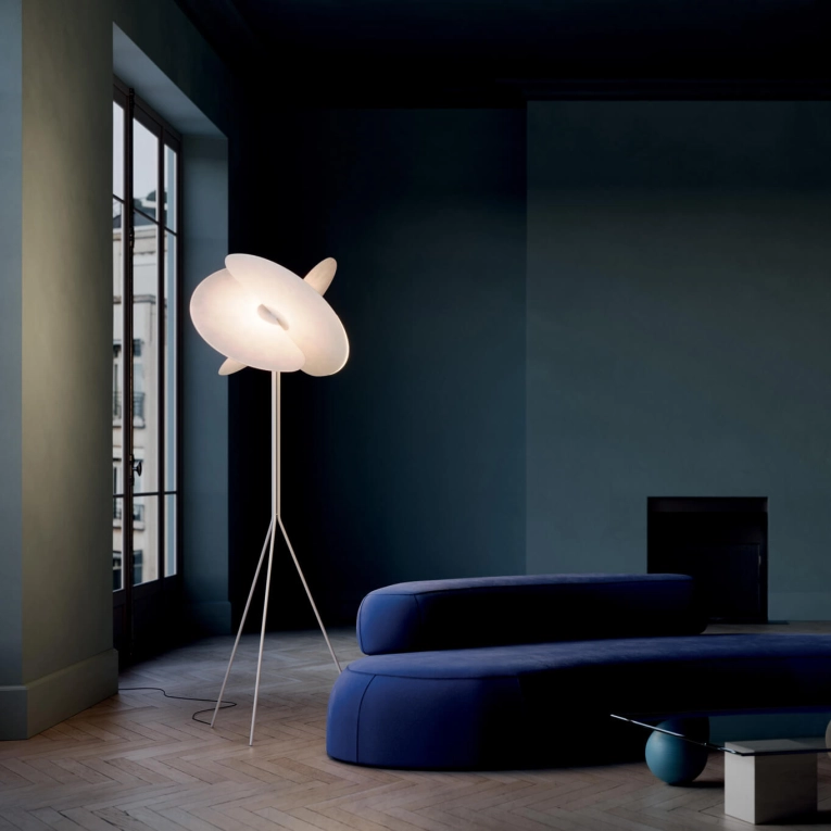 Lampadaire LEVANT Blanc mat LUCEPLAN