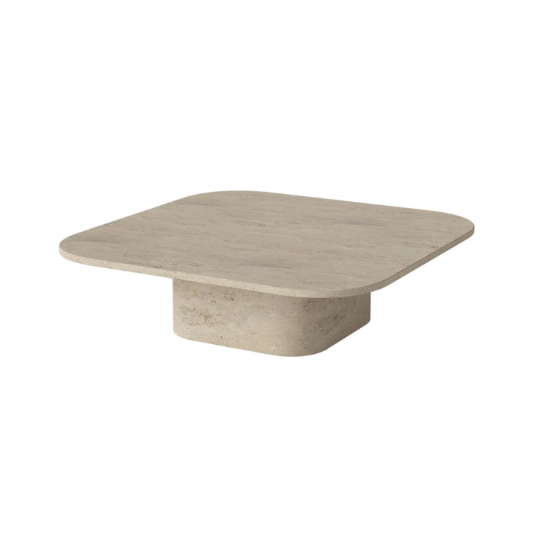 Coffee Table EIDA 100x100 H 28 Sand Travertine BOLIA