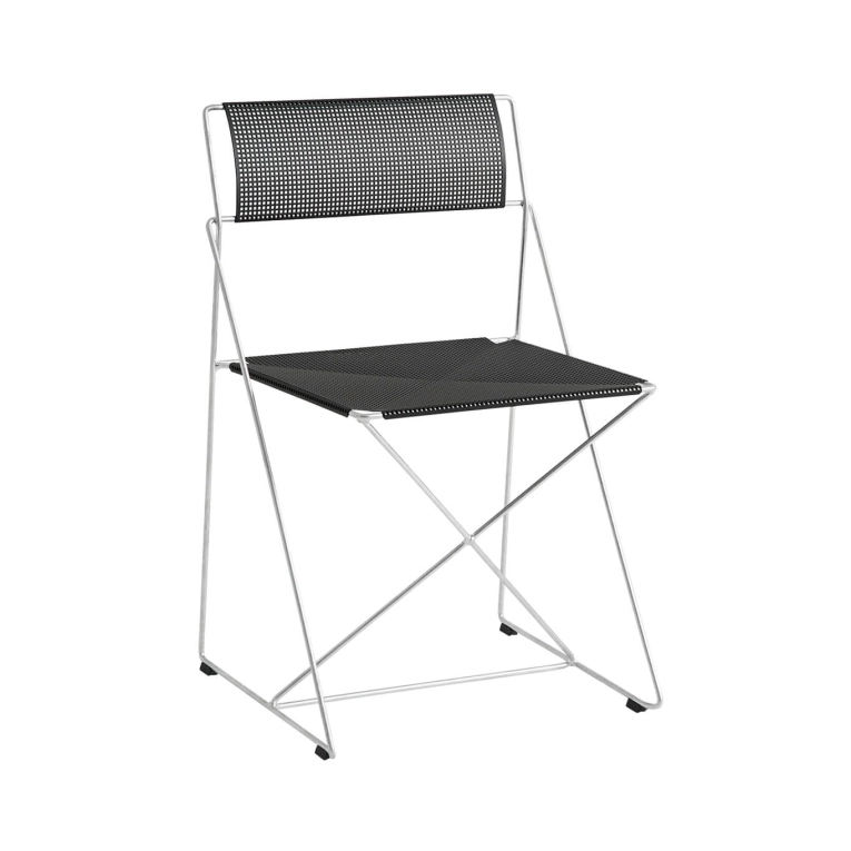 Chaise extérieure X-LINE galvanisé noir HAY