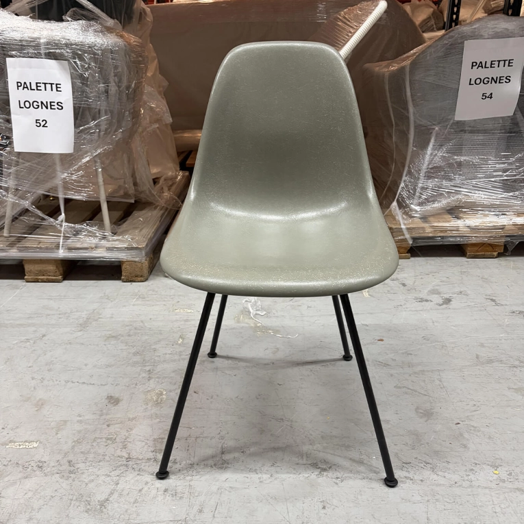 Chaise EAMES FIBERGLASS DSX Gris VITRA