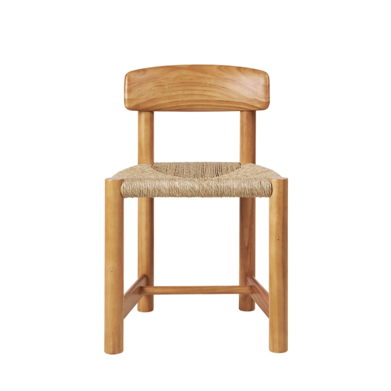 Chaise DAUMILLER Pin doré assise tressée GUBI