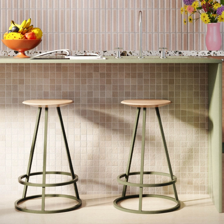 Bar Stool GUSTAVE H65 Dusty Green HARTO