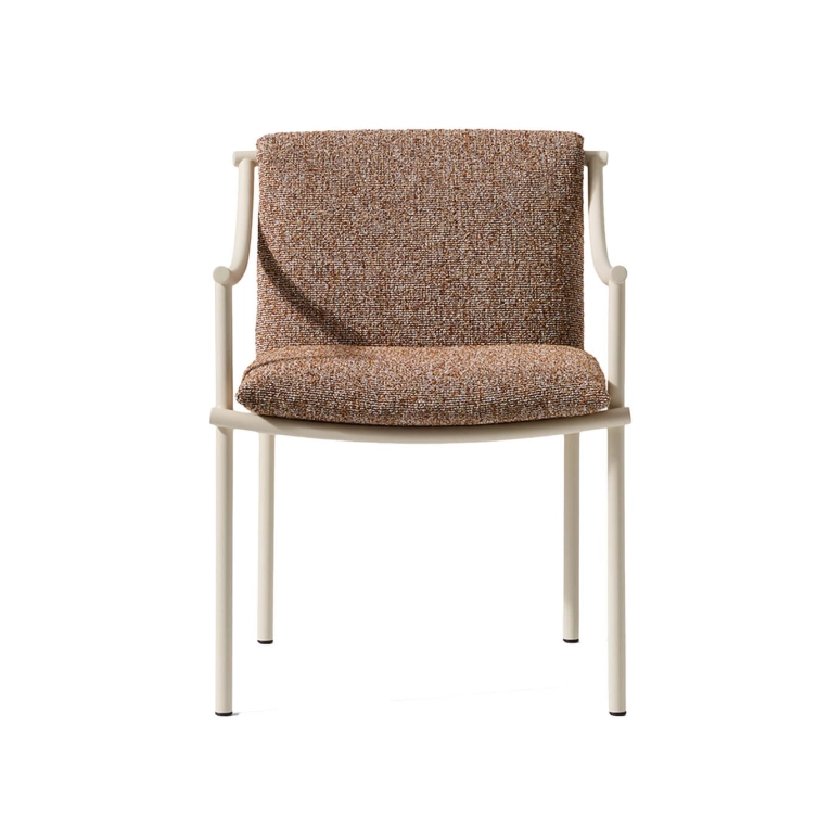 Outdoor Chair and Small Lounge Chair VIDALENTA Blanc Panna/ Lerici Terracotta CASSINA