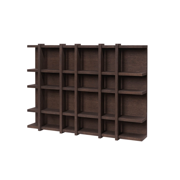 Shelving TILEM 6x4 Dark Oak FERM LIVING