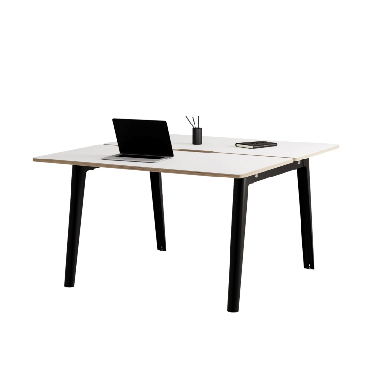 Bench Bench NEW MODERN 2 places Plastique Recyclé Noir graphite TIPTOE