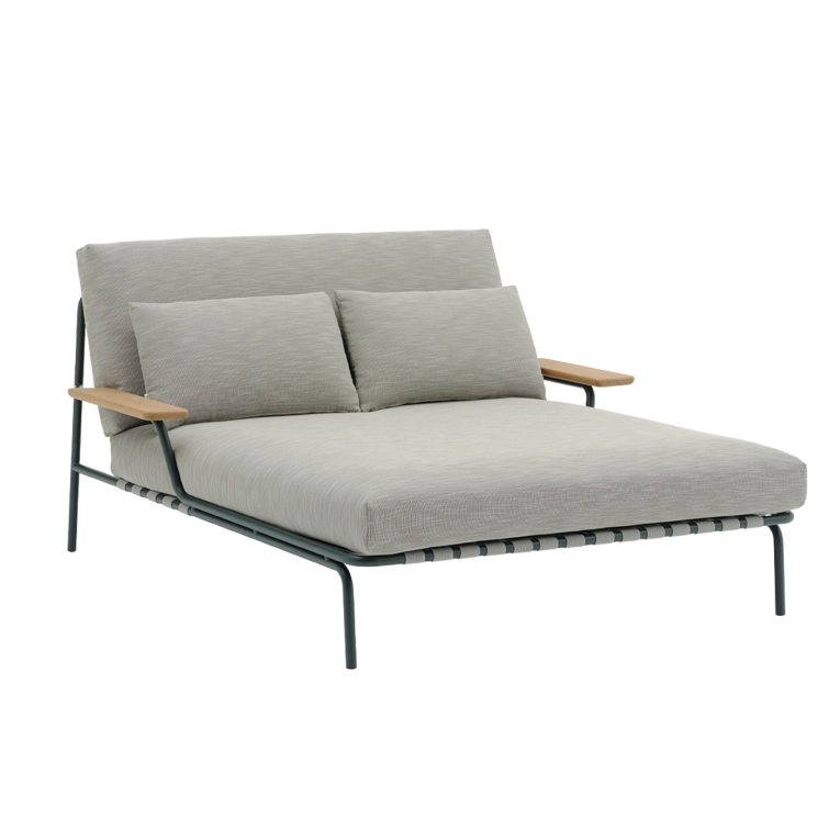 Canapé extérieur SETTLE Ribbed Weave 2/ vert foncé MUUTO