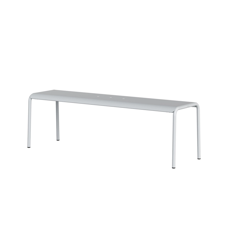 Banc extérieur PANORAMA Gris Craie L 140 TIPTOE