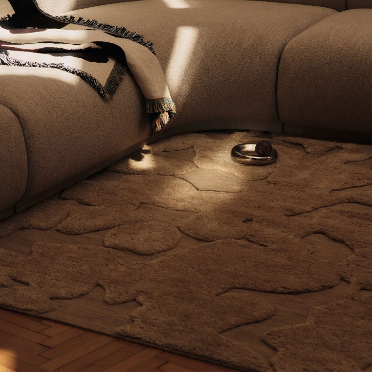 Rug CILLA 170 x 240 Tan FERM LIVING