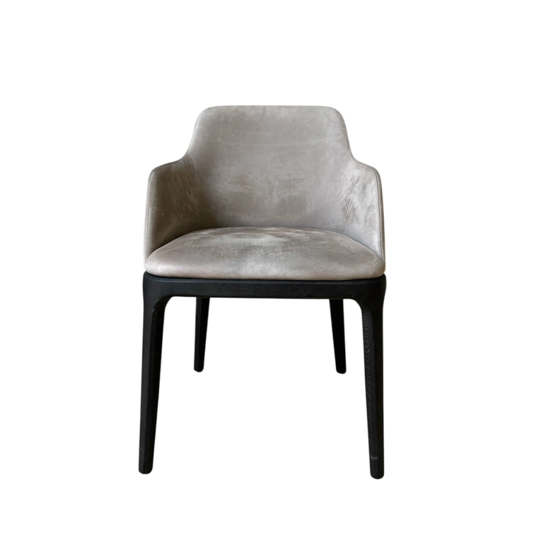 Dining Chair GRACE Nubuck beige POLIFORM