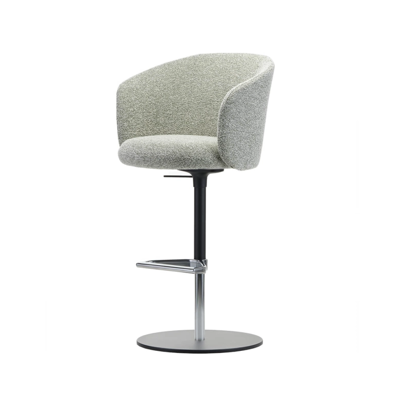 Tabouret haut MIKADO HIGH Nubia ivoire/ forêt VITRA