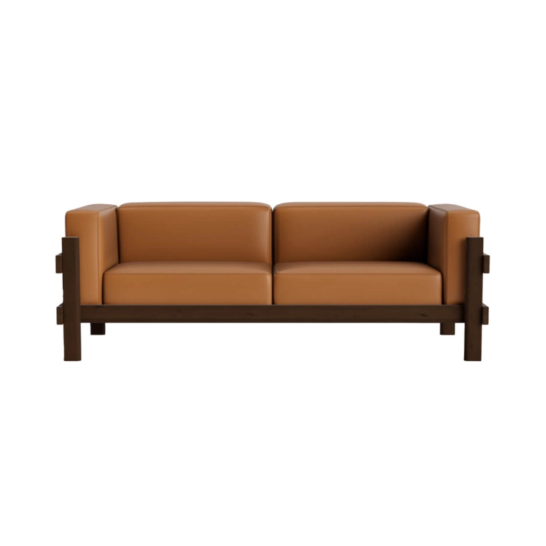 Canapé KUBE Pin Brun Foncé Ultra Cuir Cognac NORMANN COPENHAGEN