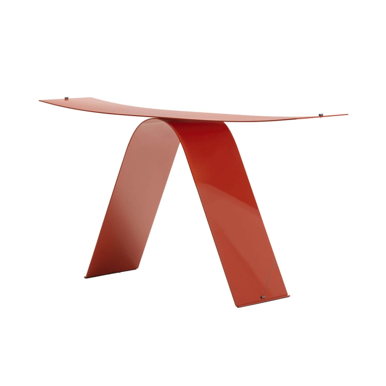 Console table EQUILIBRIUM Coral Red MDF