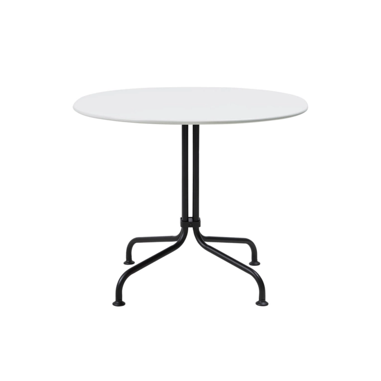 Table basse extérieure CARMEL BISTRO H 63 Blanc coquille GUBI
